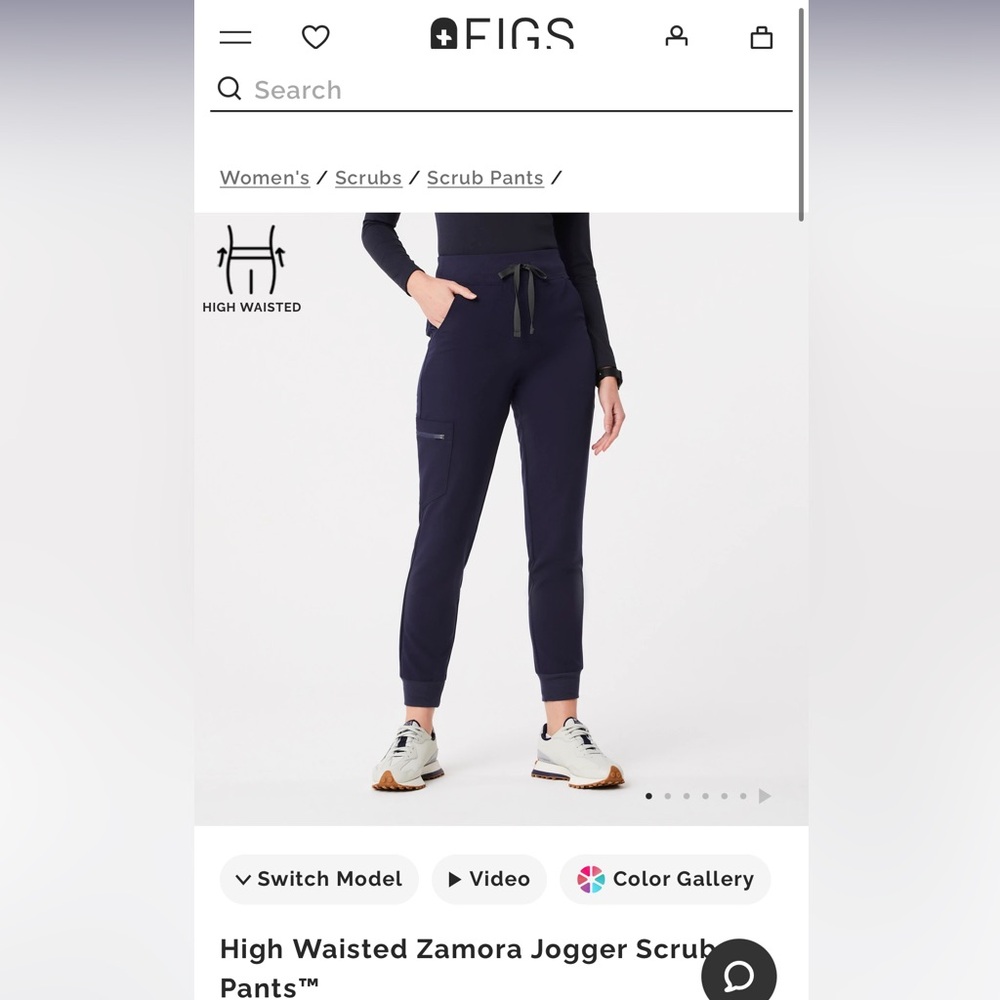 Zamora High Waisted Figs Joggers, XS